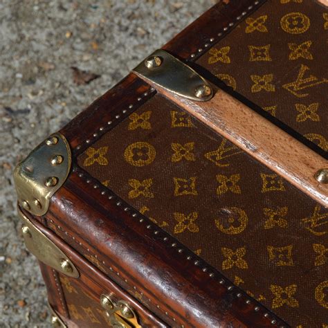 Louis Vuitton antique travel trunk c.1910 .